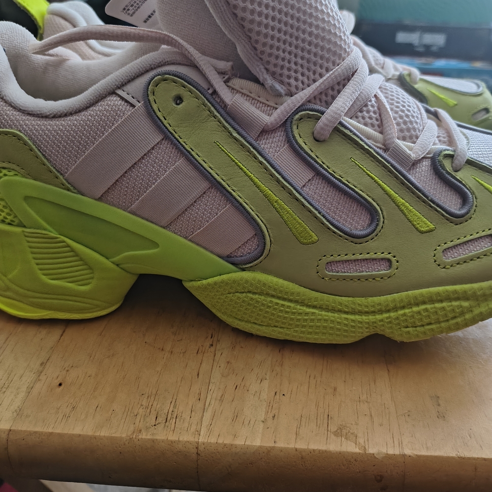 adidas Beige and Green  Sneakers